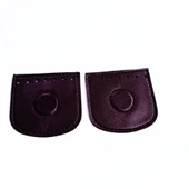 Angel Çanta Aksesuar Bordo Suni Derili Tek Dikim Gizli Mıknatıs - 1