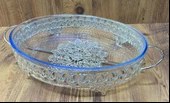 Fırın Kabı Borcamlı Sunumluk Oval Borcamlı Gümüş Renk - 1
