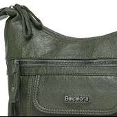 Yıkama Deri Askılı Postacı Kadın Çantası 21-K Barcelona 1894 thumbnail 4