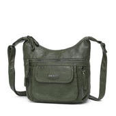 Yıkama Deri Askılı Postacı Kadın Çantası 21-K Barcelona 1894 thumbnail 3