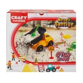 2789 Crafy Neşeli Şantiye Oyun Kumu Seti 500 g 14 Parça -Sunman - 4