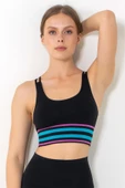 MioFit Energy Blok Çizgili Destekli Seamless Spor Sütyeni - 5
