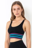 MioFit Energy Blok Çizgili Destekli Seamless Spor Sütyeni - 4