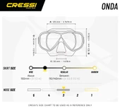 Cressi Onda-Mexico Clear/Aquamarine Yetişkin Maske Şnorkel Seti - 2