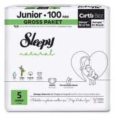 Sleepy Natural Bebek Bezi Gross Paket 5 Beden 11-18 Kg 100 Adet - 1