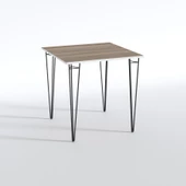 Knsz yemek masası hemdem crdsyh 075*080*080 mutfak ofis çalışma - 3