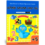 Ritmik Sayma YAZ-SİL Kitabı (Okul Öncesi ve İlkokul Öğrencileri İçin) - 1