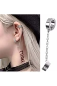 Zincir Küpe Şık Hediyelik Aksesuar Takı Süs - 2