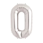 Gümüş Rengi Folyo Rakam Balon 1 Metre thumbnail 1