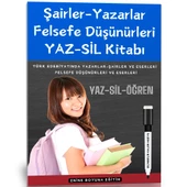Şairler-Yazarlar ve Eserleri YAZ-SİL Kitabı (Felsefi Düşünürler Dahil) - 1