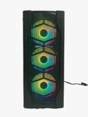 GAMEFORCE Cold Halo 4x120mm RGB Kont.ve Kumandalı Oyuncu Bilgisayar Kasası - 1