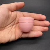 20 Ml Kapaklı Pembe Krem Kavanozu , 20 Cc Minik Pomat Kutusu , Mini Krem Kutusu x 10 Adet - 1