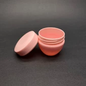 20 Ml Kapaklı Pembe Krem Kavanozu , 20 Cc Minik Pomat Kutusu , Mini Krem Kutusu x 10 Adet - 2