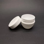 20 Ml Kapaklı Beyaz Krem Kavanozu , 20 Cc Minik Pomat Kutusu , Mini Krem Kutusu x 10 Adet - 2