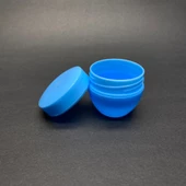 20 Ml Kapaklı Mavi Krem Kavanozu , 20 Cc Minik Pomat Kutusu , Mini Krem Kutusu x 10 Adet - 2