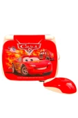 Oyuncak Laptop Şimşek Mcqueen Bilgisayar Türkçe-İngilizce 100 Fonksiyonlu Cars Eğitici Oyuncak - 2