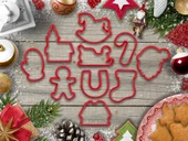 Christmas Temalı Kurabiye Kalıbı ve Şeker Hamuru Kalıbı Seti 10 Adet - 7 CM - 1