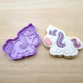 Unicorn Kurabiye Kalıbı ve Şeker Hamuru Kalıbı - 3