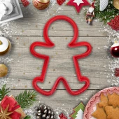 Christmas Temalı Kurabiye Kalıbı ve Şeker Hamuru Kalıbı Seti 10 Adet - 7 CM - 4