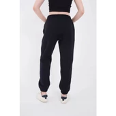 Lucky Life Kadın Üç İplik Lastikli Baskılı Eşofman Pantolon - Lacivert - 3