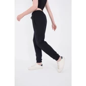 Lucky Life Kadın Üç İplik Lastikli Baskılı Eşofman Pantolon - Lacivert - 4