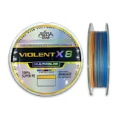 Albastar Violent 8x 0.18 mm 150m 8 Örgü İp Misina Multicolor 18.0 kg Çeker - 1