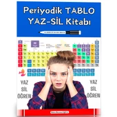 Periyodik TABLO YAZ-SİL Kitabı (Periodic Table) - 1