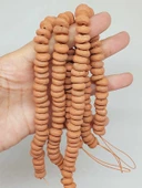 Kahverengi Yassı Mat Seramik Boncuk Dizi 10-12mm/23cm (54206) thumbnail 1