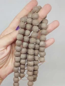 Kahverengi Mat Seramik Boncuk Dizi 9-11mm/24cm (54190) - 1