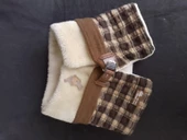 Tasarım boyunluk, silikon dolgulu kürk detayli - 3