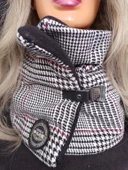 İçi silikon dolgulu polar ve kaşe kumaş tasarım boyunluk.Super sıcak tutar. - 2