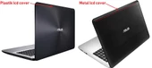 Asus K555L, X555L Notebook Lcd Back Cover - Siyah - Ver.2 (Metal Kasa uyumlu) / LCC159MT - 2