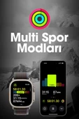 WEARFİT HW69 ULTRA 2 Akıllı Kol Saati Smart Watch Model:inç 49mm AMOLED Ekran (SİYAH) - 8