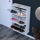 Modilayn VARBİ Asma Antre 72x115x26 cm’ lik 3 Düşer Kapak 6 Göz Raf Bölmeli Ayakkabılık thumbnail 3