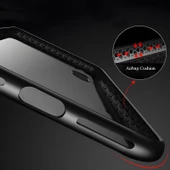 iPhone XS Max 6.5 Kılıf Kenarları Silikon Arka Kısım Temperli Cam Craft Kılıf thumbnail 7