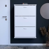 Modilayn VARBİ Asma Antre 72x115x26 cm’ lik 3 Düşer Kapak 6 Göz Raf Bölmeli Ayakkabılık thumbnail 1