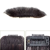 Fiber Sentetik İnce Perçem - Kahverengi thumbnail 2