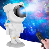 Uzaktan Kumandalı Ve Zamanlayıcılı Farklı Renk Işık Modlu Astronot Projektör Gece Lambası - 1