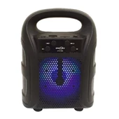 Tutmalı Mini Hoparlör Işıklı Taşınabilir Bluetooth Wireless Radyolu Sd Kart Ve Usb Girişli Hoparlör - 1