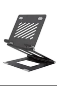 ®  Ayarlanabilir Metal Dizüstü Destek Tabanı Katlanabilir Taşınabilir Laptop Sehpası Standı - 7
