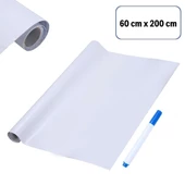 Silinebilir Kalemli Sticker  Duvara Yapışabilen Yazı Tahtası 60x100 Cm - 6