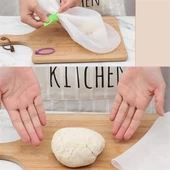 Büyük  Hamur Torbası  Silikon Şeffaf Hamur Yoğurma Torbası Ekmek Makarna Mantı  Hamuru Kolay thumbnail 4