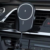 ® 15w Mıknatıslı Takılabilen Hızlı Şarj Tüm Cihaz Ve Araçlara Uyumlu Araç İçi Şarj Cihazı - 3