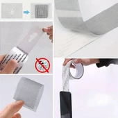 Güçlü Yapışkanlı Pencere Tamir Bandı, Böcek Önleyici Yama Bandı 2 Mt X 5 Cm - 6