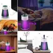 İç Ve Dış Mekanlar İçin Şarjlı Sinek Öldürücü Sivrisinek Kovucu,uv Işıklı Sineksavar Taşınabilir Gece Lambası thumbnail 1