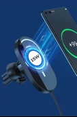 ® 15w Mıknatıslı Takılabilen Hızlı Şarj Tüm Cihaz Ve Araçlara Uyumlu Araç İçi Şarj Cihazı - 8