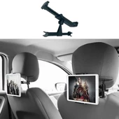 Oto Koltuk Arkası Telefon Tablet Tutucu Ayarlanabilir 360 Derece Dönebilen Pratik Stand - 1