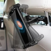 Oto Koltuk Arkası Telefon Tablet Tutucu Ayarlanabilir 360 Derece Dönebilen Pratik Stand - 2