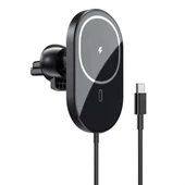 ® 15w Mıknatıslı Takılabilen Hızlı Şarj Tüm Cihaz Ve Araçlara Uyumlu Araç İçi Şarj Cihazı - 2