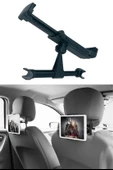 Oto Koltuk Arkası Telefon Tablet Tutucu Ayarlanabilir 360 Derece Dönebilen Pratik Stand - 6